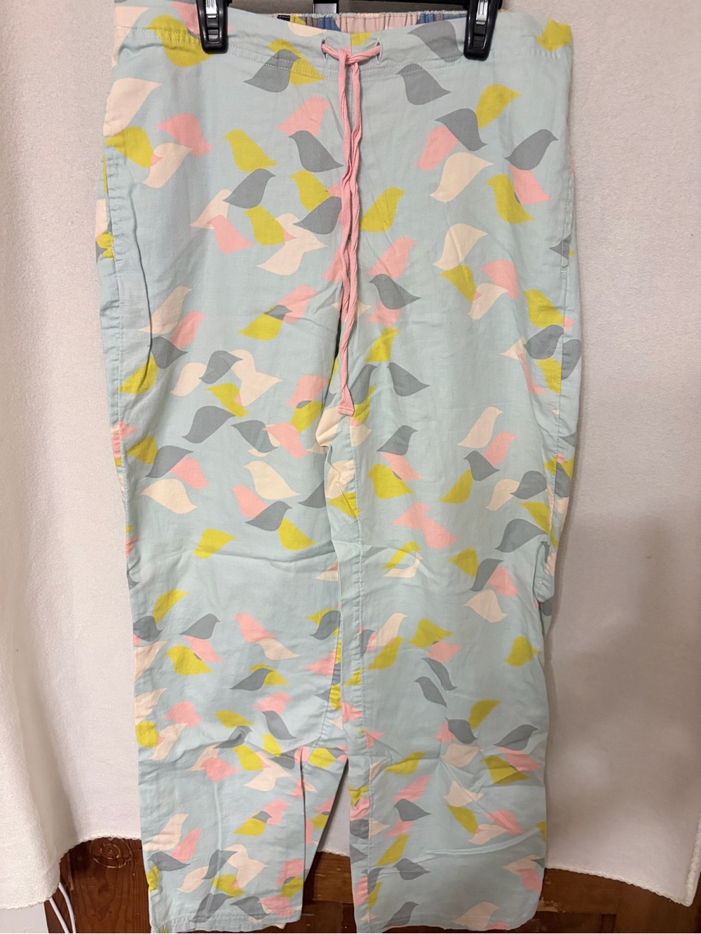 Boden Women’s Blue Drawstring Bird Print PJ Lounge Pants